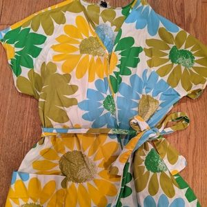 True Vintage 50s/60s Floral Beach Cover-up/Robe
